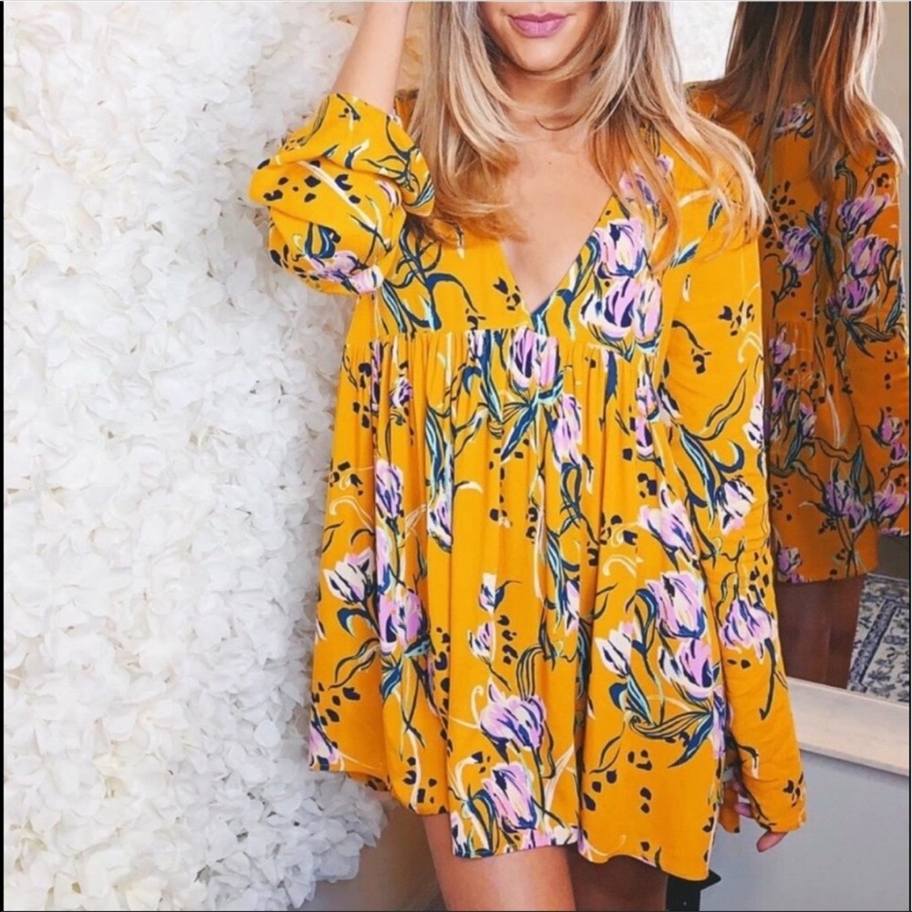 Free People Bella Floral Tunic